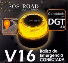 Rcar V16ROAD - LUZ EMERGENCIA V16 GEOLOCALIZADA HOMOLOGADA DGT SOS ROAD
