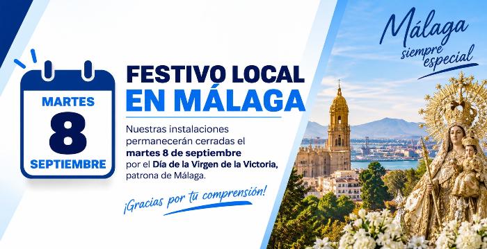 FESTIVO LOCAL MALAGA 8 SEPTIEMBRE