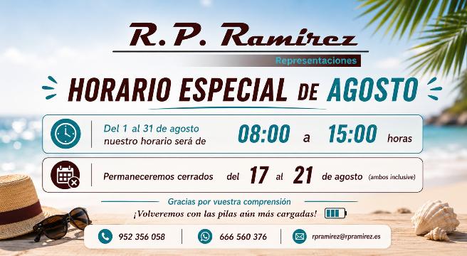 HORARIO DE AGOSTO RP